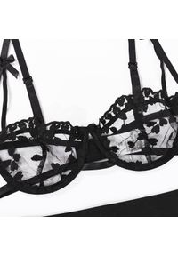 Intica - Komplet bielizny koronkowy z kokardkami Walentina. Kolor: biały. Materiał: koronka. Wzór: koronka #4