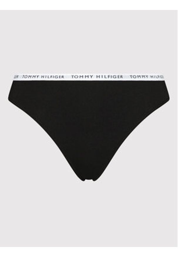 TOMMY HILFIGER - Tommy Hilfiger Komplet 3 par stringów UW0UW02829 Czarny. Kolor: czarny. Materiał: bawełna
