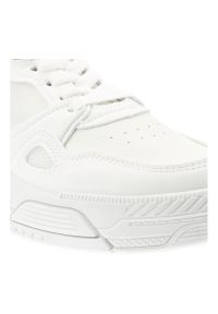 Big-Star - Białe Klasyczne Sneakersy Damskie Big Star. Okazja: na co dzień, na spacer. Zapięcie: sznurówki. Kolor: biały. Materiał: syntetyk, materiał. Sport: turystyka piesza #4