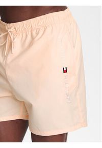 TOMMY HILFIGER - Tommy Hilfiger Szorty kąpielowe UM0UM03258 Pomarańczowy Regular Fit. Kolor: pomarańczowy. Materiał: syntetyk #5
