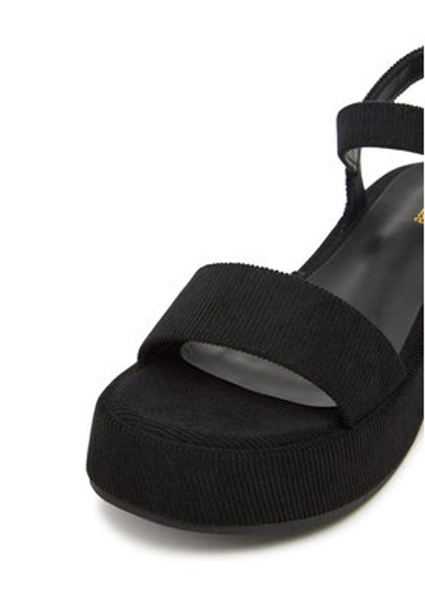 DeeZee Sandały DXJ220515 Czarny. Kolor: czarny. Materiał: materiał
