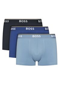 BOSS Komplet 3 par bokserek Trunk 3P Power 50531684 Niebieski. Kolor: niebieski. Materiał: bawełna