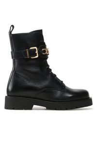 TwinSet - TWINSET Trzewiki 232TCP060 Czarny. Kolor: czarny. Materiał: skóra