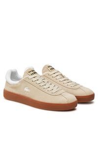 Lacoste Sneakersy Baseshot 7-48SFA0010 Beżowy. Kolor: beżowy. Materiał: zamsz, skóra #3