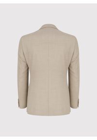Pako Lorente - PAKO LORENTE - Beżowa marynarka garniturowa wełna. Kolor: beżowy. Materiał: wełna. Wzór: gładki #3