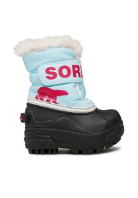 sorel - Sorel Śniegowce Toddler Snow Commander NV1960-428 Niebieski. Kolor: niebieski. Materiał: materiał