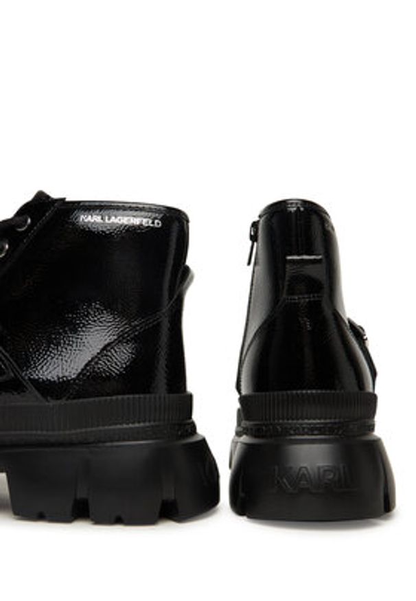 Karl Lagerfeld - KARL LAGERFELD Trzewiki KL43535 Czarny. Kolor: czarny. Materiał: skóra