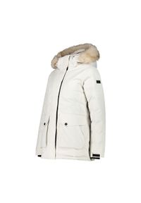 Kurtka przeciwdeszczowa damska CMP Parka Zip Hood. Kolor: biały. Sport: turystyka piesza