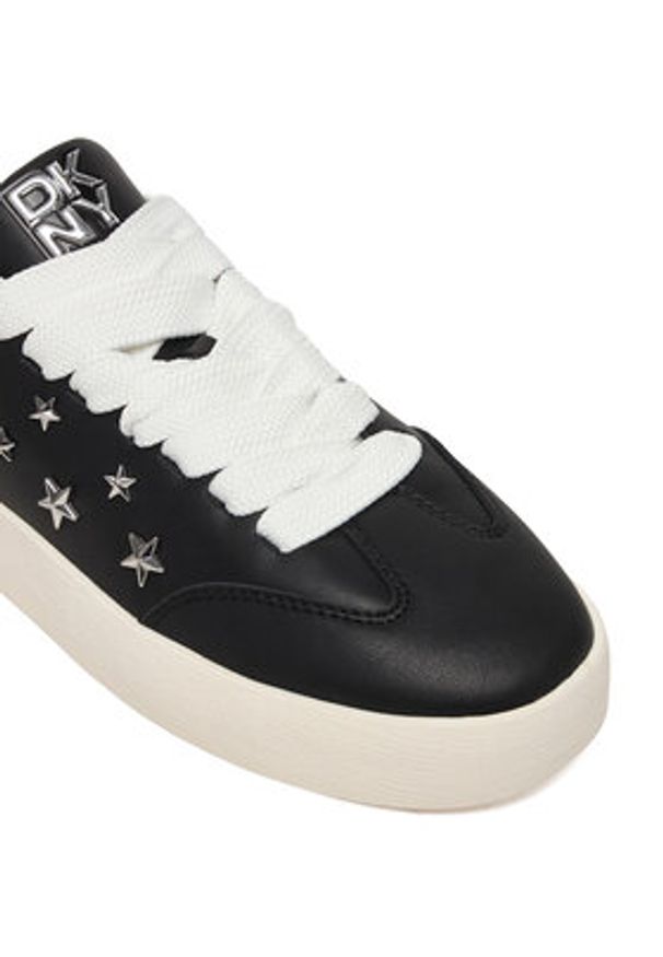 DKNY Sneakersy Glynda K1624481 Czarny. Kolor: czarny. Materiał: skóra