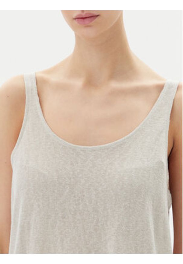 only - ONLY Top Frida 15194667 Beżowy Regular Fit. Kolor: beżowy. Materiał: syntetyk