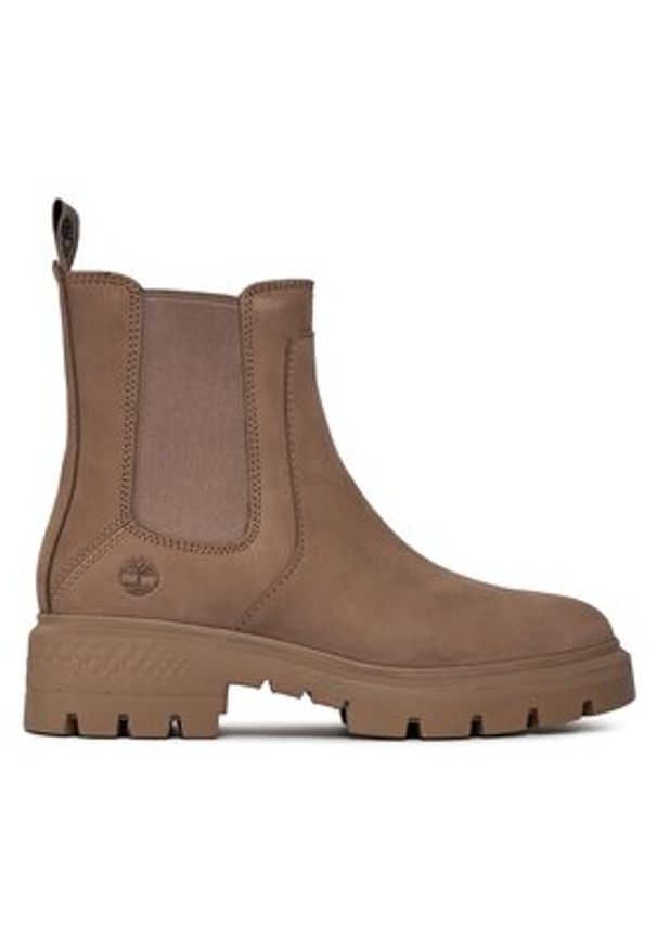 Timberland Sztyblety Cortina Valley Chelsea TB0A41EW9291 Beżowy. Kolor: beżowy. Materiał: nubuk, skóra