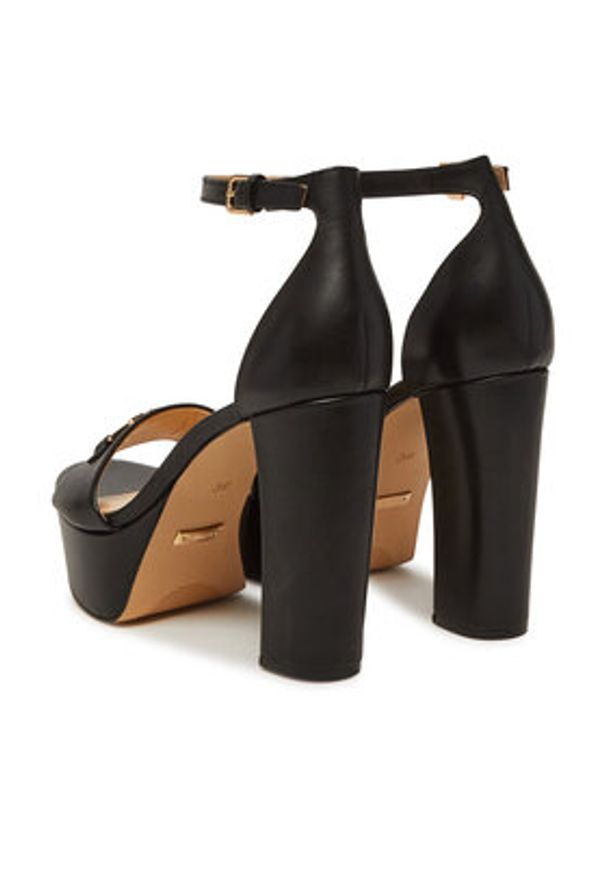 Guess Sandały FLJSET LEA03 Czarny. Kolor: czarny. Materiał: skóra