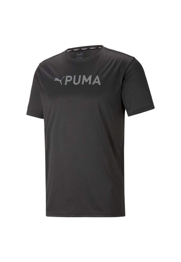 Puma - Koszulka fitness męska PUMA Fit Logo Cf Graphic. Kolor: czarny. Sport: fitness