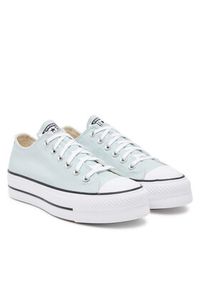 Converse Trampki Chuck Taylor All Star Lift Platform A11876C Błękitny. Kolor: niebieski. Materiał: materiał. Obcas: na platformie
