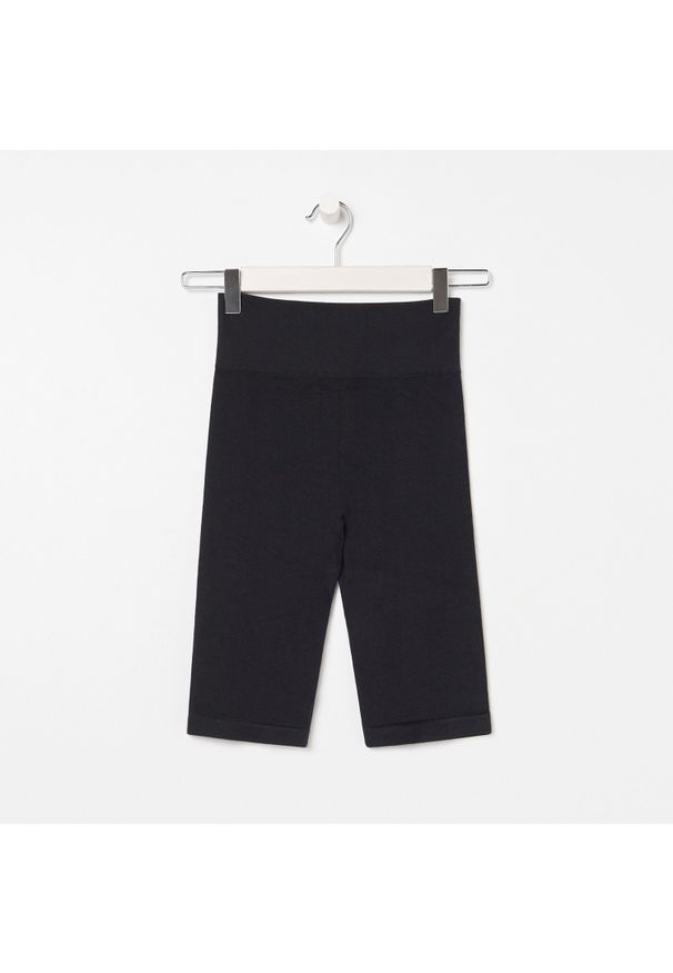Sinsay - Spodnie kolarki GYM HARD - Czarny. Kolor: czarny