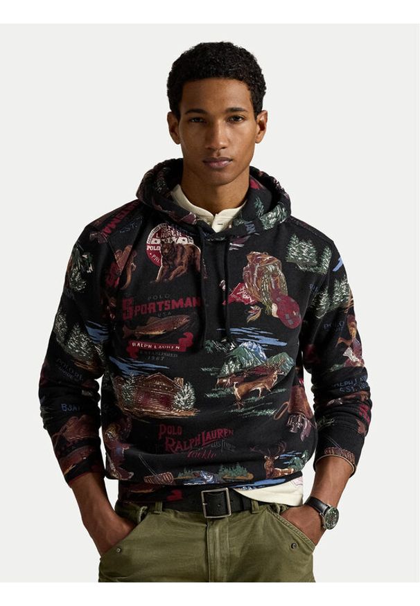 Polo Ralph Lauren Bluza 710980790001 Czarny Regular Fit. Typ kołnierza: polo. Kolor: czarny. Materiał: bawełna