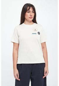 Weekend Max Mara - T-shirt damski West z naszywkami WEEKEND MAX MARA. Wzór: aplikacja #4