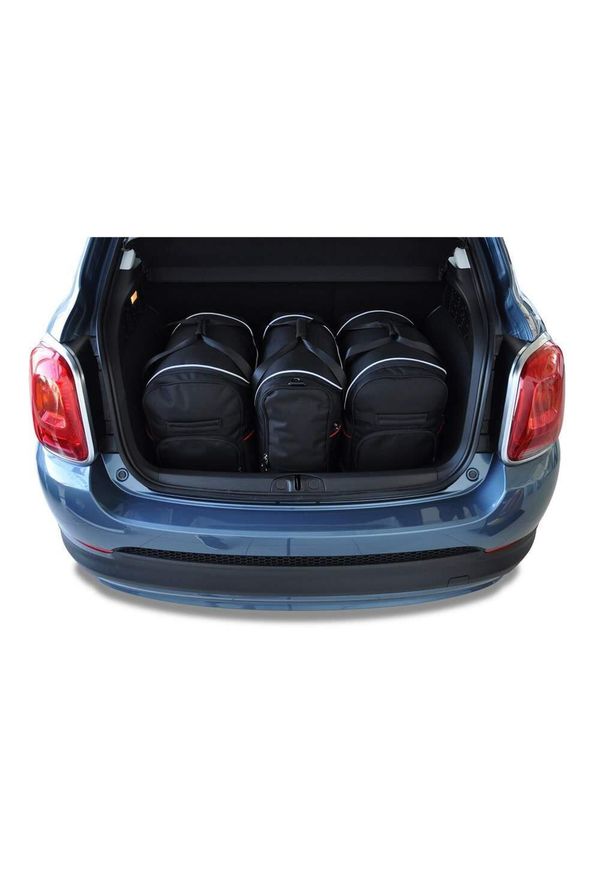 KJUST - Torby Do Bagażnika Fiat 500X 2014-2024 3Szt Kjust. Kolor: czarny. Styl: sportowy