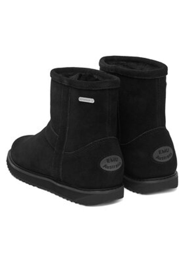 EMU Australia Śniegowce Banks W13216 Czarny. Kolor: czarny. Materiał: skóra