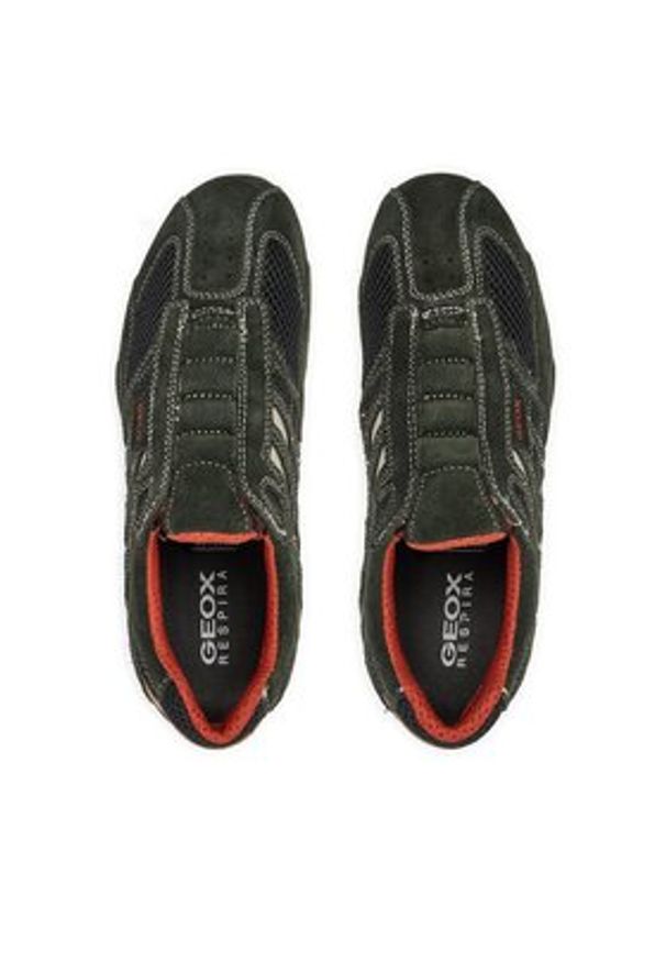 Geox Półbuty U Snake L U4207L 02214 C1300 Zielony. Kolor: zielony. Materiał: materiał