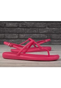 Sandały damskie Crocs MIAMI THONG FLIP. Kolor: czerwony. Styl: sportowy