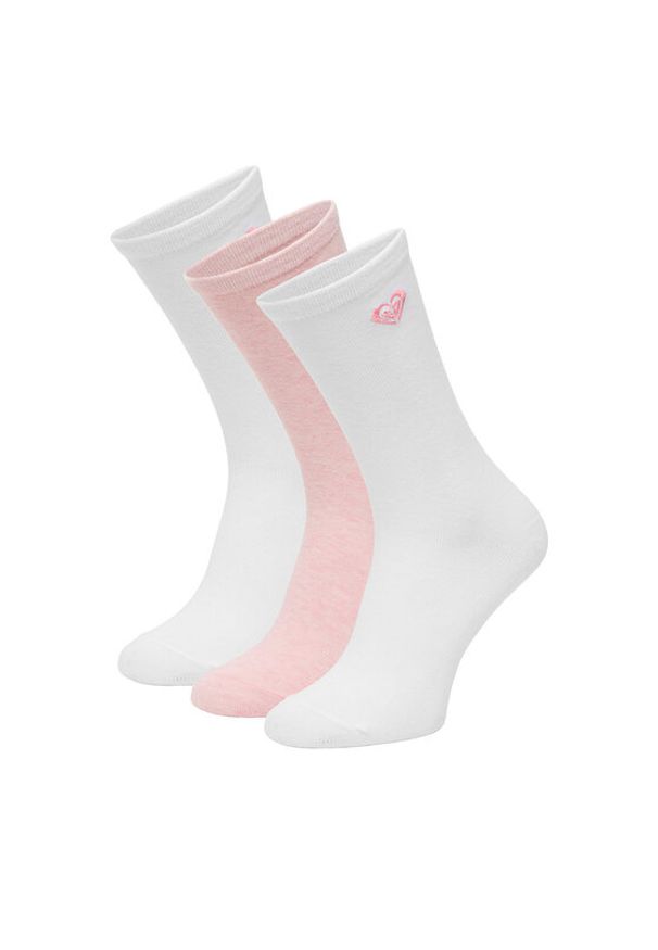 Roxy Skarpety długie CEO_AS_ROXY_14_W_AW25 (3-PACK) Biały. Kolor: biały. Materiał: bawełna