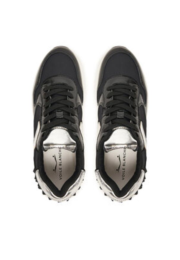 Voile Blanche Sneakersy Merry S. 2019126-06 Czarny. Kolor: czarny. Materiał: skóra, lakier