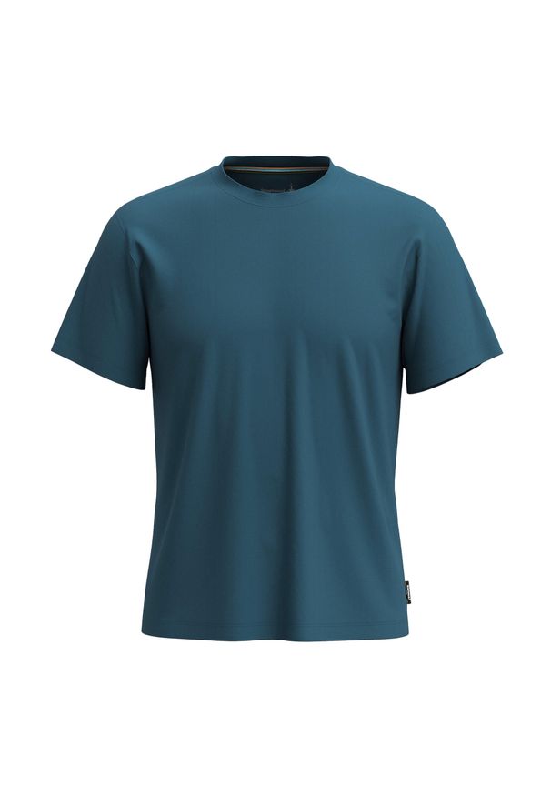 Koszulka męska Smartwool Perfect Crew Short Sleeve. Kolor: niebieski