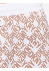 DKNY Szorty piżamowe YI2522654 Beżowy Regular Fit. Kolor: beżowy. Materiał: bawełna