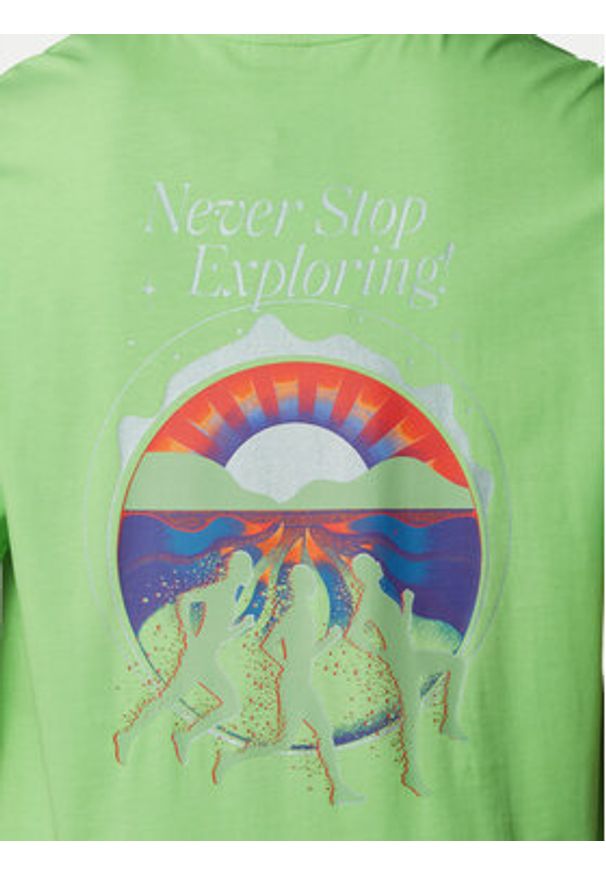 The North Face T-Shirt Unisex SS Never Stop NF0A8C3A Zielony Relaxed Fit. Kolor: zielony. Materiał: bawełna