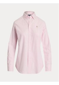 Polo Ralph Lauren Koszula 211941508006 Różowy Slim Fit. Typ kołnierza: polo. Kolor: różowy. Materiał: bawełna