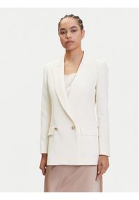 Marella Marynarka Camogli 2513041023 Écru Regular Fit. Materiał: syntetyk