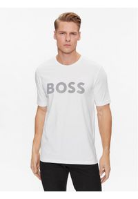 BOSS - Boss T-Shirt Tee 8 50501195 Biały Regular Fit. Kolor: biały. Materiał: bawełna #1