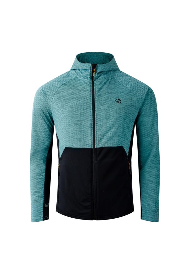 DARE 2B - Polar z kapturem Dare 2B Assimilate III. Typ kołnierza: kaptur. Kolor: czarny, niebieski, wielokolorowy. Materiał: polar. Sezon: zima. Sport: narciarstwo