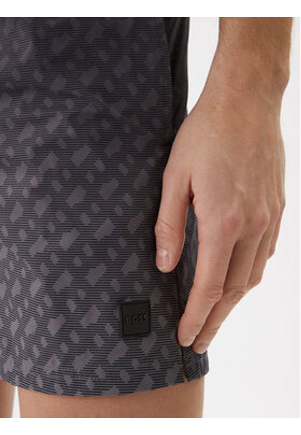 BOSS Szorty kąpielowe Vale 50534343 Szary Regular Fit. Kolor: szary. Materiał: syntetyk