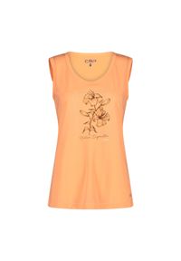 Damski tank top CMP. Kolor: pomarańczowy, wielokolorowy. Długość rękawa: bez rękawów