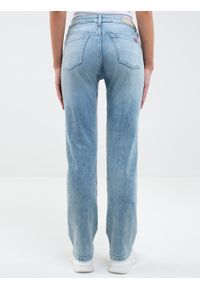 Big-Star - Spodnie jeans damskie z przetarciami Myrra 169. Stan: podwyższony. Kolor: niebieski. Styl: vintage, klasyczny #6