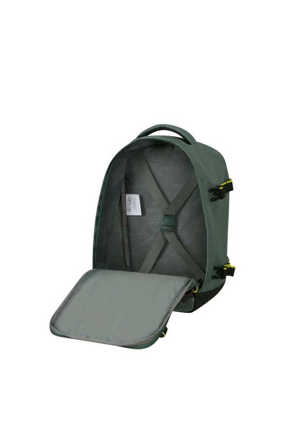 AMERICAN TOURISTER - Plecak do samolotu American Tourister Take2cabin S - dark forest. Kolor: zielony