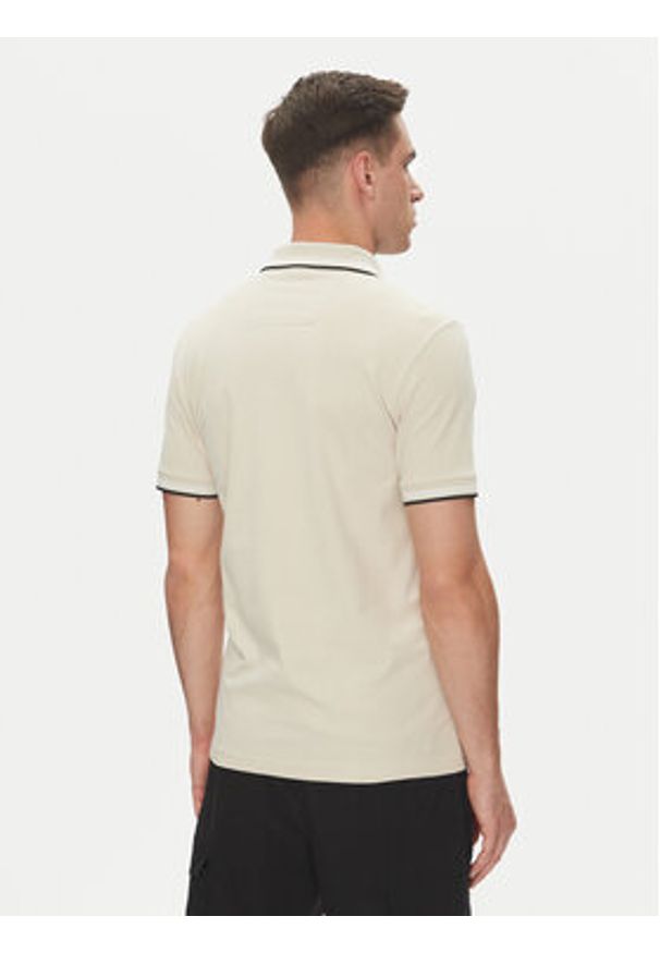 BOSS Polo Paul 50506193 Beżowy Slim Fit. Typ kołnierza: polo. Kolor: beżowy. Materiał: bawełna