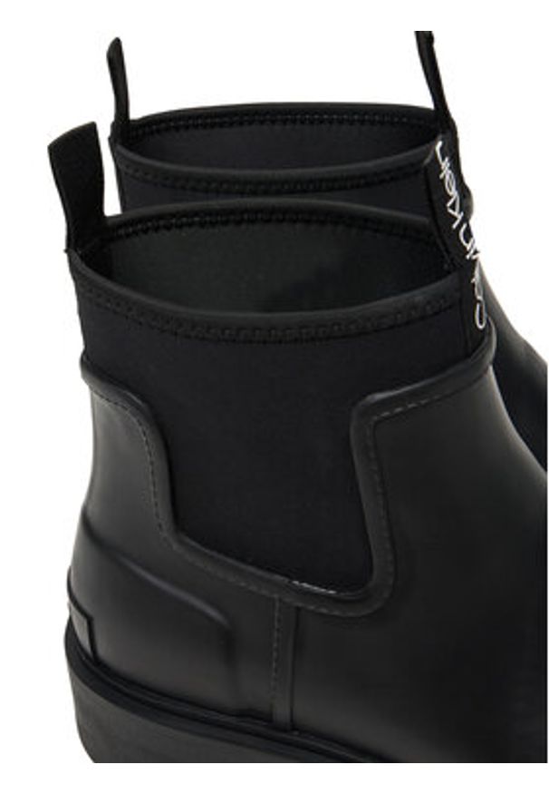 Calvin Klein Jeans Kalosze Combat Rain Boot YM0YM01376 Czarny. Kolor: czarny. Materiał: syntetyk