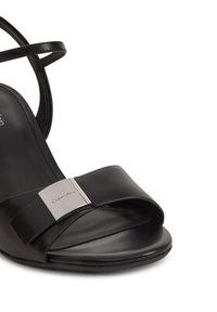 Calvin Klein Sandały Heel Sandal 85 W/Ck Hw - Lth HW0HW02485 Czarny. Kolor: czarny. Materiał: skóra #4