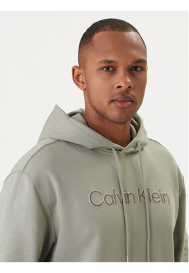 Calvin Klein Bluza LV04LF241G Beżowy Regular Fit. Kolor: beżowy. Materiał: bawełna