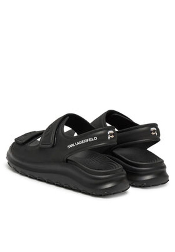 Karl Lagerfeld - KARL LAGERFELD Sandały KL77015 Czarny. Kolor: czarny. Materiał: syntetyk