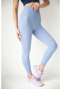 2SkIN - Legginsy do jogi damskie 2skin Pilates baby blue. Kolor: niebieski. Sport: joga i pilates