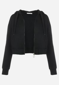 Renee - Czarna Bluza Zasuwana z Kapturem Bikatu. Typ kołnierza: kaptur. Kolor: czarny. Materiał: polar, tkanina, wiskoza. Długość: krótkie. Styl: sportowy #6