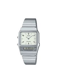 Casio Zegarek Vintage Edgy AQ-800E-7A2EF Srebrny. Kolor: srebrny. Styl: vintage