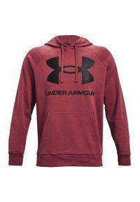 Bluza męska Under Armour Rival Fleece Big Logo Hoodie 1357093. Typ kołnierza: kaptur. Materiał: poliester, bawełna. Długość rękawa: raglanowy rękaw. Sport: fitness #3