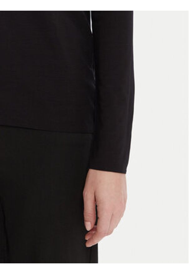 Wolford Bluzka 53336 Czarny Slim Fit. Kolor: czarny
