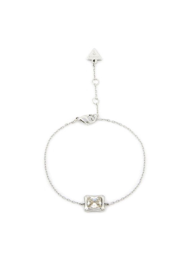 Guess Bransoletka JUBB05 171JW Srebrny. Materiał: metalowe. Kolor: srebrny