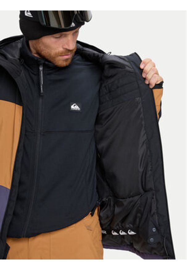 Quiksilver Kurtka snowboardowa Sycamore Block EQYTJ03503 Kolorowy Modern Fit. Materiał: syntetyk. Wzór: kolorowy. Sport: snowboard